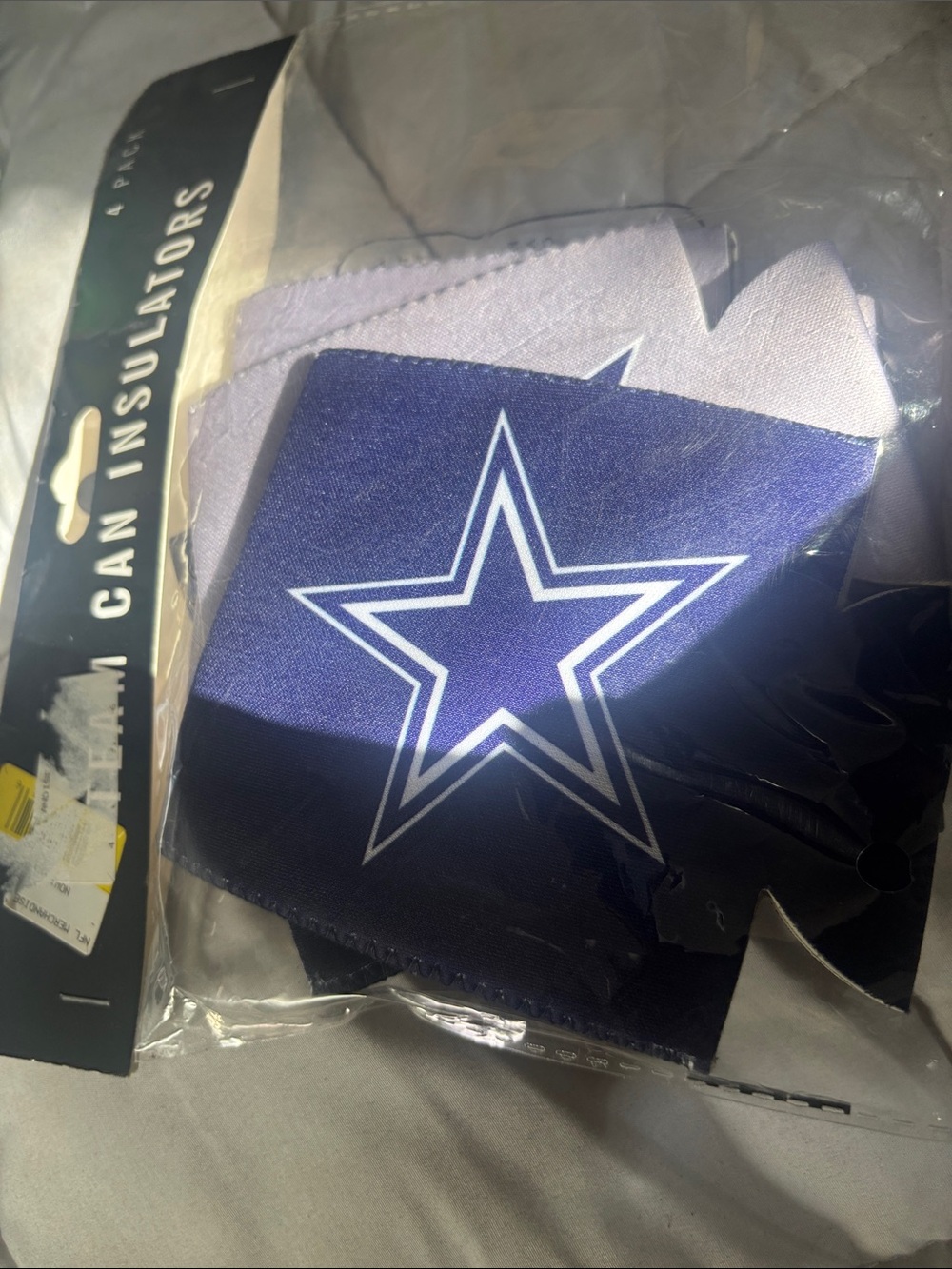 Dallas Cowboys Navy Blue Star Can Insulator - Unbranded